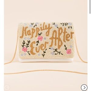 Francesca’s Happily Ever After Beaded Ivory Clutch